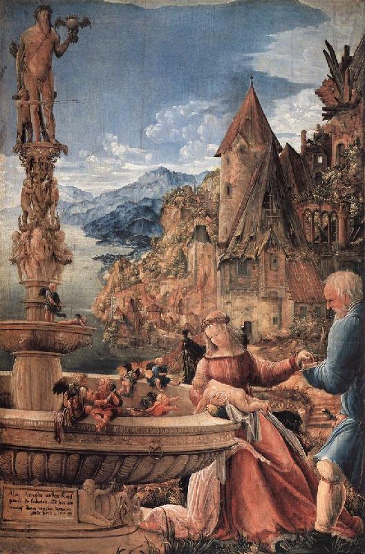 ALTDORFER, Albrecht Rest on the Flight into Egypt china oil painting image